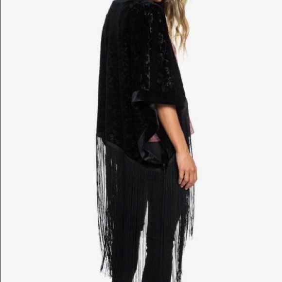 🔆ROXY🔆 WINGS OF RAVEN DRESS FRINGE TOP - Picture 10 of 14